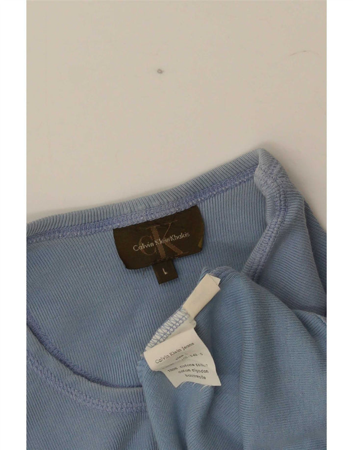 Мужская футболка Calvin Klein, большой синий хлопок
