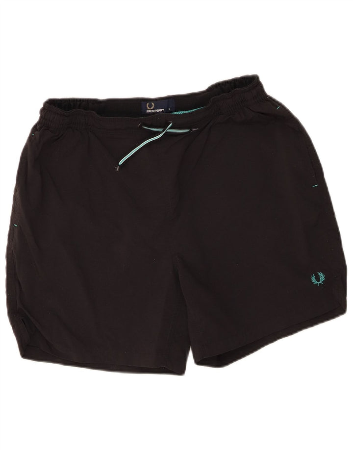 Мужские шорты для плавания Fred Perry, маленькие черные из полиамида