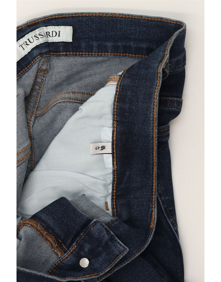 Мужские прямые джинсы TRUSSARDI W36 L28 темно-синие, хлопок