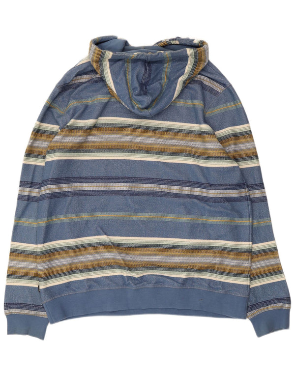 Мужской джемпер с капюшоном Fat Face XL, хлопок в синюю полоску