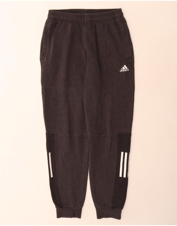 Мужские спортивные брюки Adidas для бега, маленькие серые хлопковые брюки