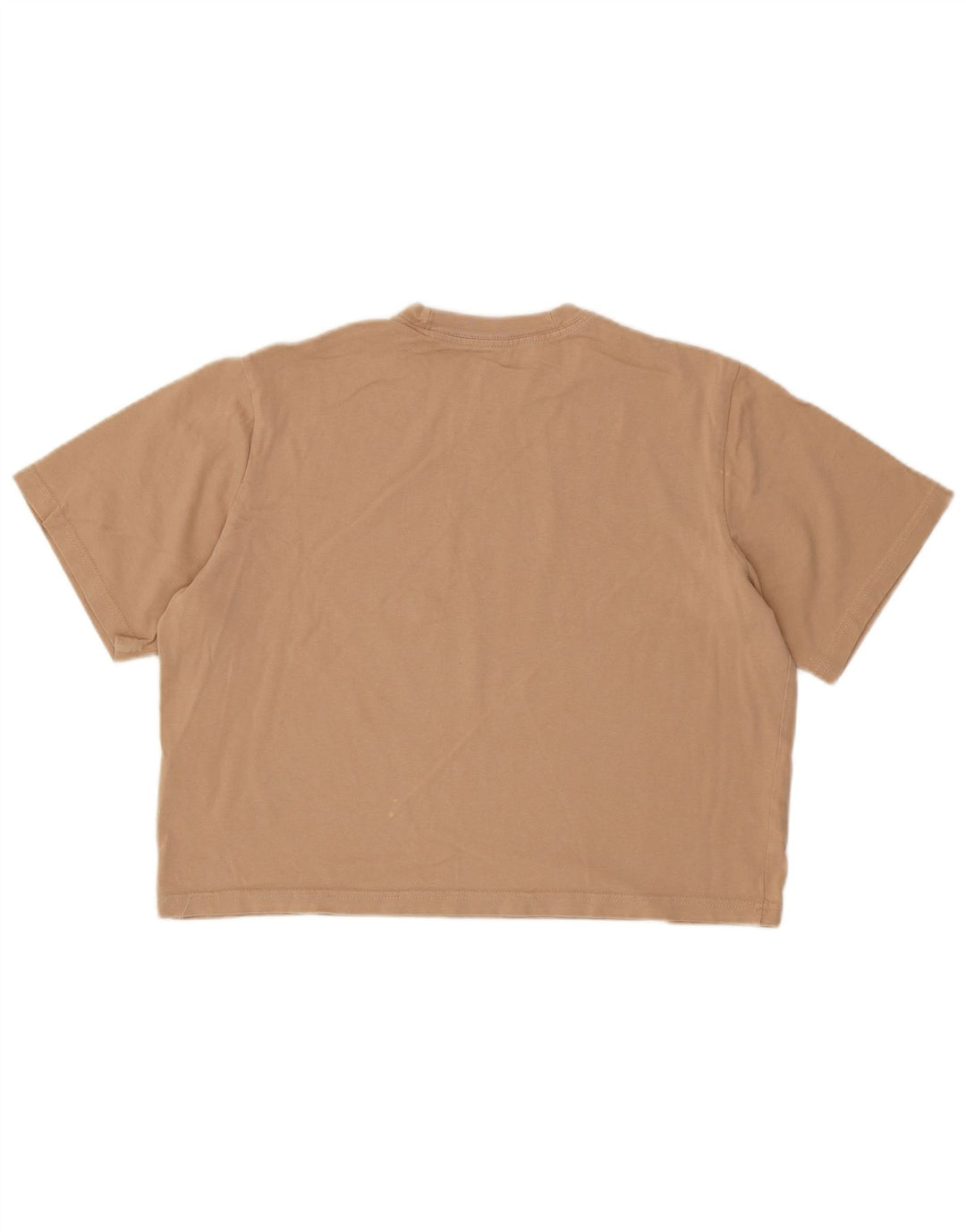 Женская укороченная футболка Nike UK 14, средний бежевый, хлопок