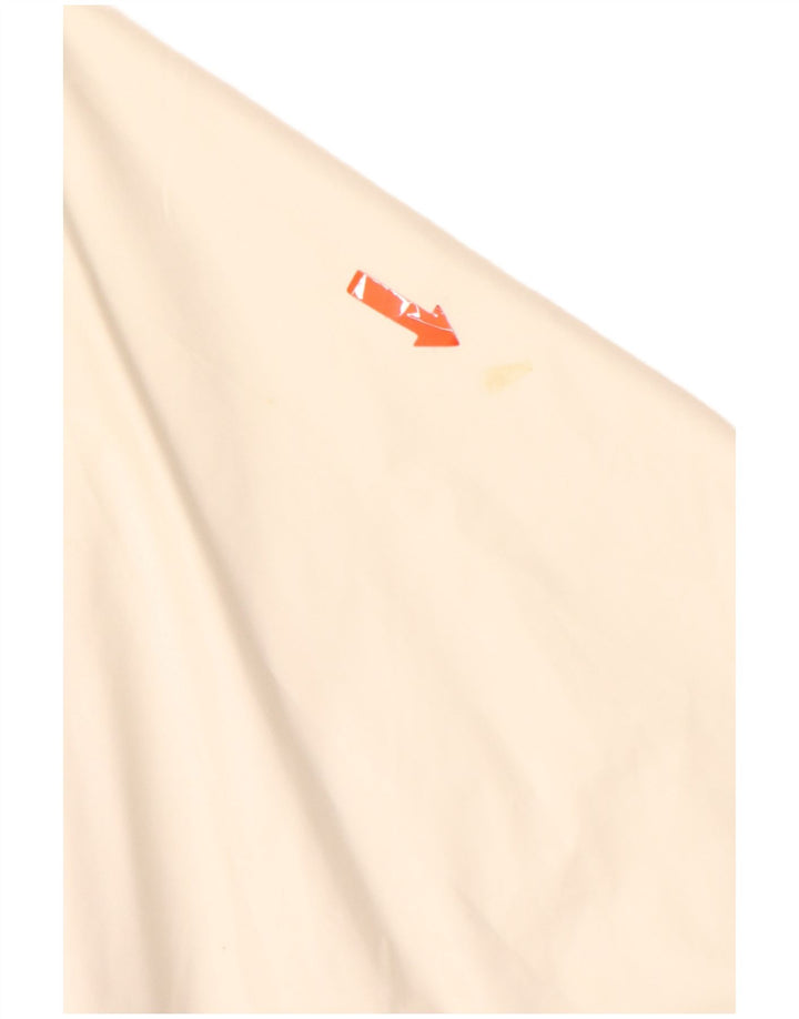 Мужская дождевик с капюшоном K-WAY 2000 UK 44 2XL, белый полиамид с цветными блоками