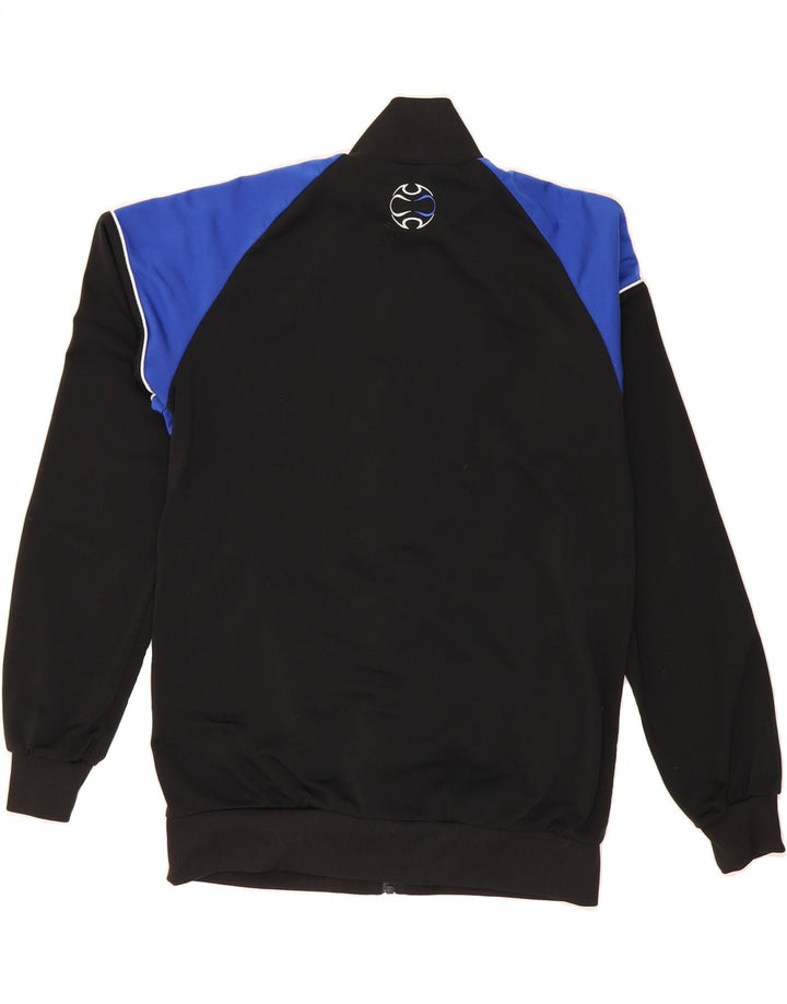 ADIDAS Boys Tracksuit Top Jacket 15-16 Years Black Colourblock Polyester Vintage Adidas and Second-Hand Adidas from Messina Hembry 