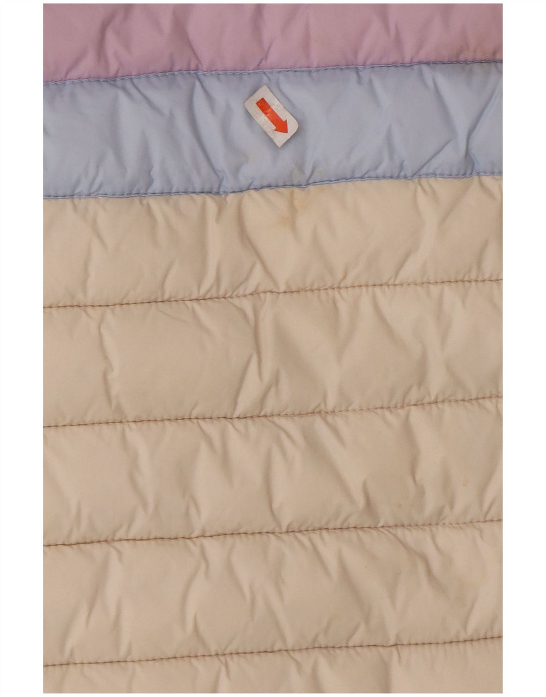 JOULES Утепленная куртка с капюшоном для девочек 7-8 лет, белая цветных блоков