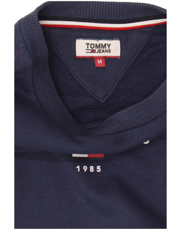 Женский свитер с рисунком Tommy Hilfiger UK 14, средний, темно-синий