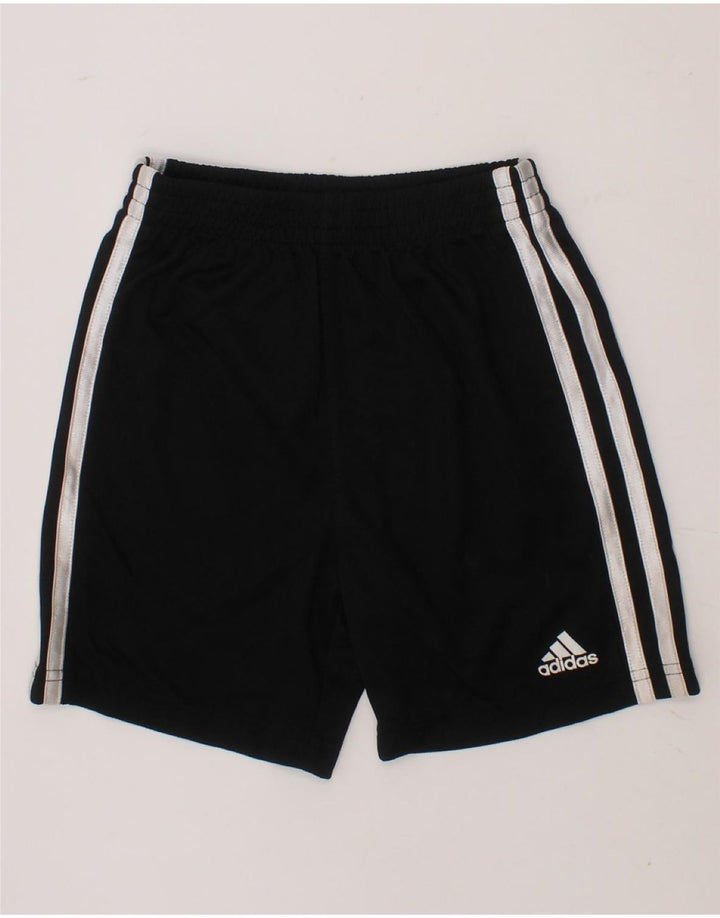 ADIDAS Boys Sport Shorts 4-5 Years  Black Polyester Vintage Adidas and Second-Hand Adidas from Messina Hembry 