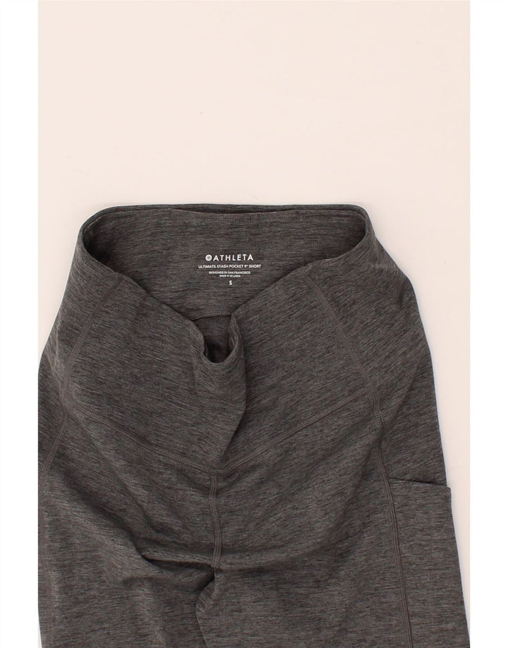 ATHLETA Womens Sport Shorts UK 10 Small Grey Polyester Vintage Athleta and Second-Hand Athleta from Messina Hembry 