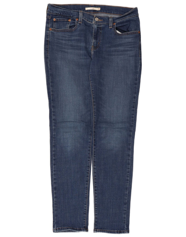 Женские узкие джинсы-бойфренды Levi's W28 L30, синие, хлопок