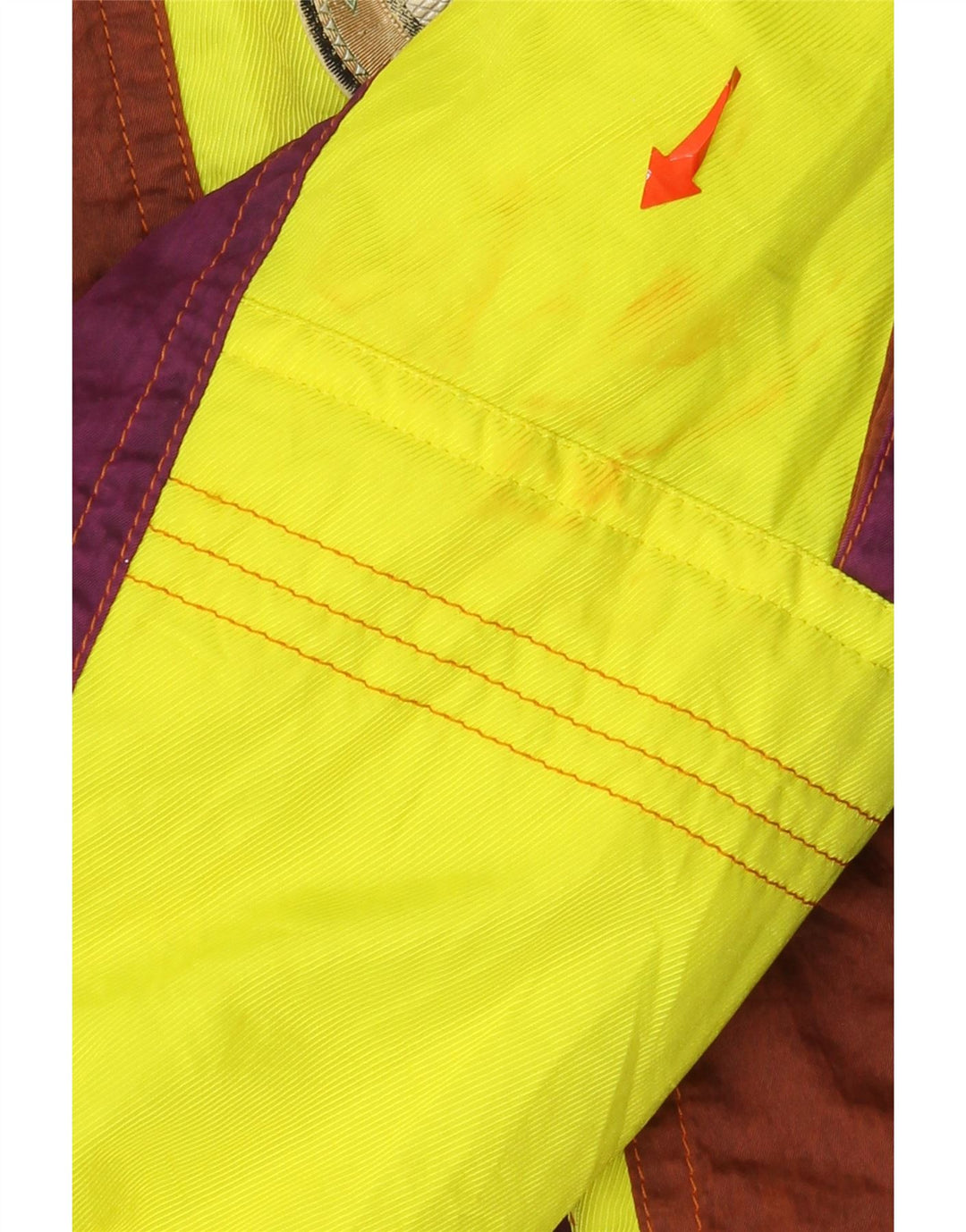 Мужская лыжная куртка Asics с графическим капюшоном UK 44 2XL разноцветная с цветными блоками