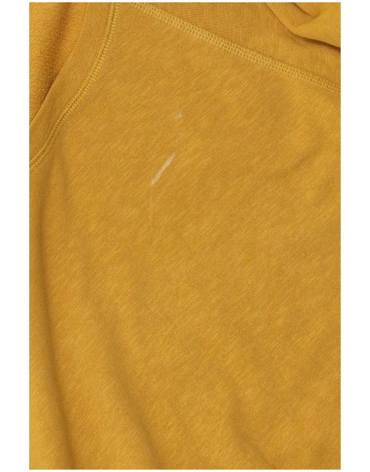 Женский оверсайз-топ Woolrich с длинными рукавами, Великобритания, 10 маленьких размеров, желтый хлопок