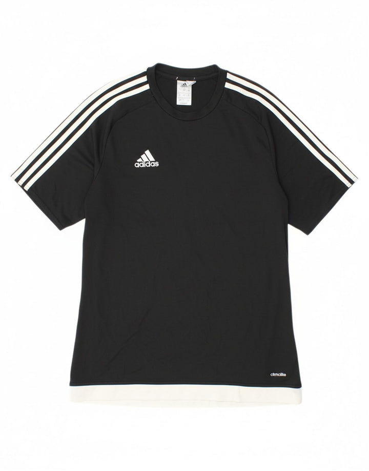 ADIDAS Womens Climalite T-Shirt Top UK 14 Medium Black Polyester