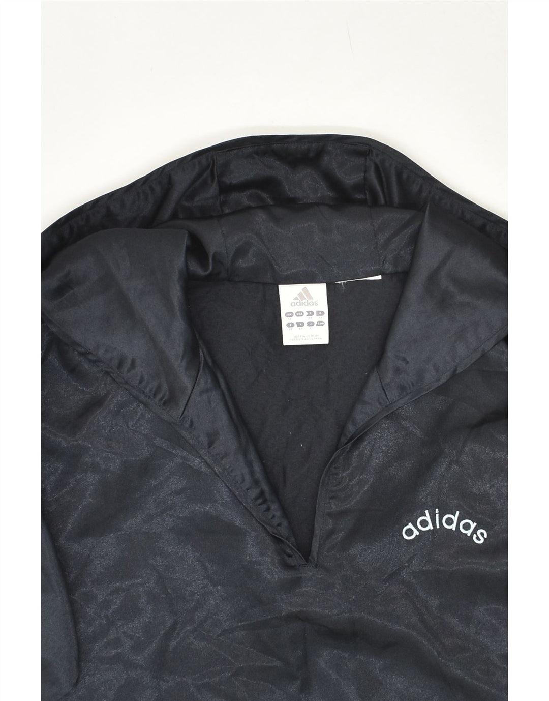 ADIDAS Womens Hoodie Jumper UK 12 Medium  Navy Blue Vintage Adidas and Second-Hand Adidas from Messina Hembry 