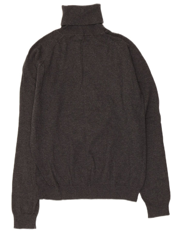 Женский джемпер с высоким воротником ZARA UK 18 XL, серый хлопок