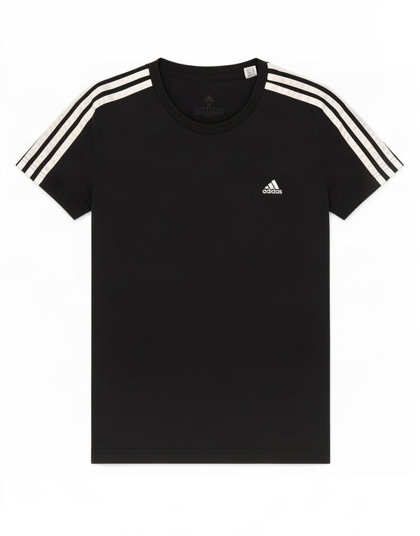 Женская футболка Adidas Top UK 12/14, средний черный хлопок