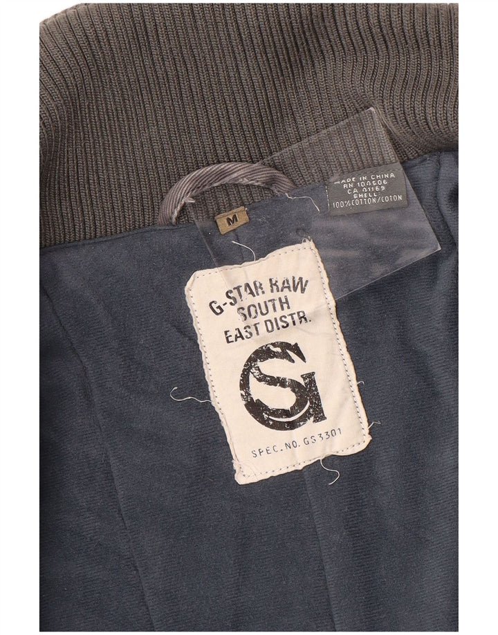 Мужская парка G-STAR 3301 с графическим рисунком UK 38, средний серый хлопок