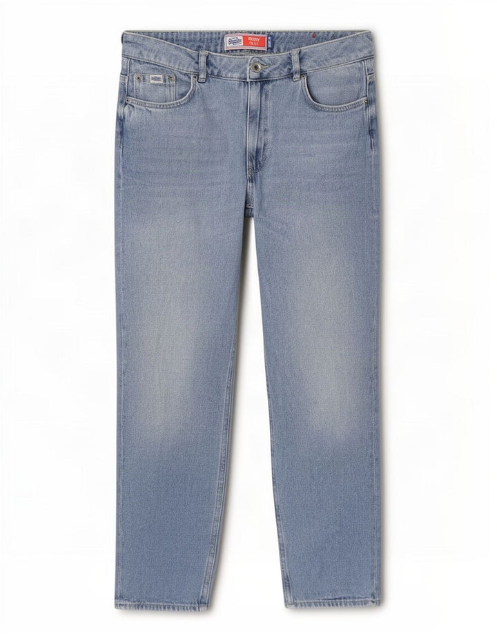 Мужские рубиновые узкие капри Superdry W30 L23, синие, хлопок