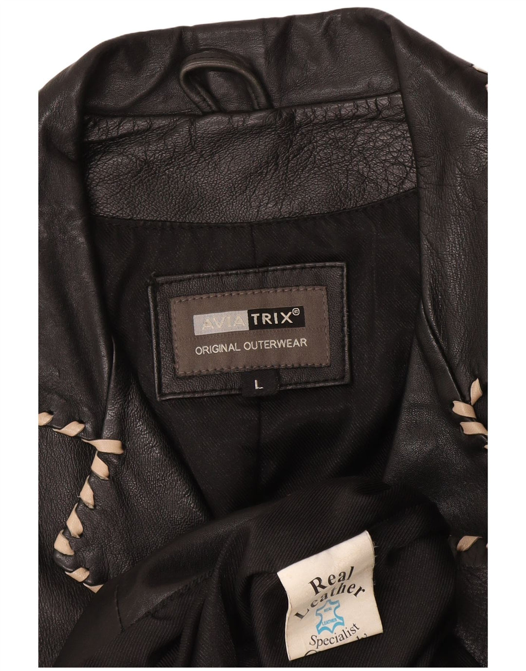 Женское кожаное пальто Aviatrix UK 14, большое черное кожаное