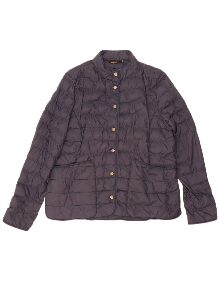 Женская утепленная куртка Barbour UK 18 XL Темно-синяя