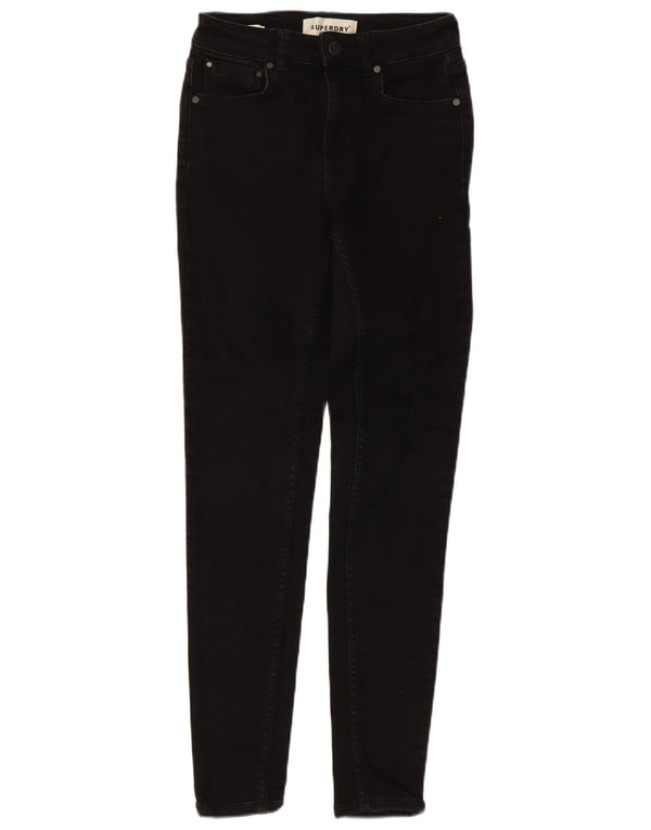 Женские джинсы скинни Superdry W24 L30, черный хлопок