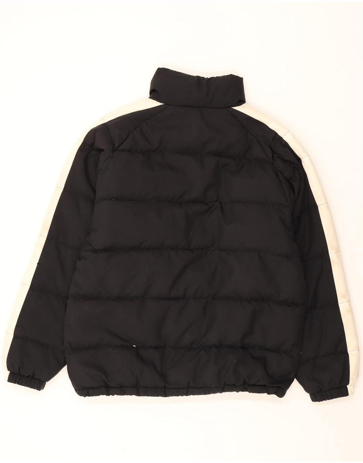 Мужская стеганая куртка Fila IT 50, большая черная, полиэстер с цветными блоками
