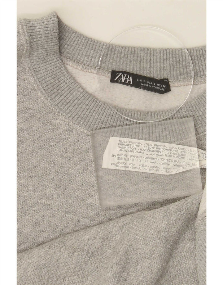 Мужской свитер Zara, маленький серый полиэстер