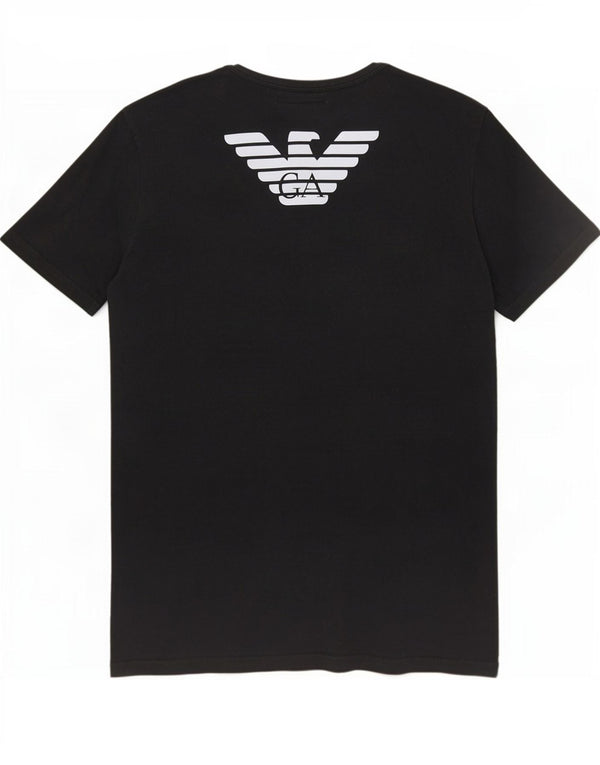 Женская футболка с рисунком Emporio Armani Top UK 14 Medium Black