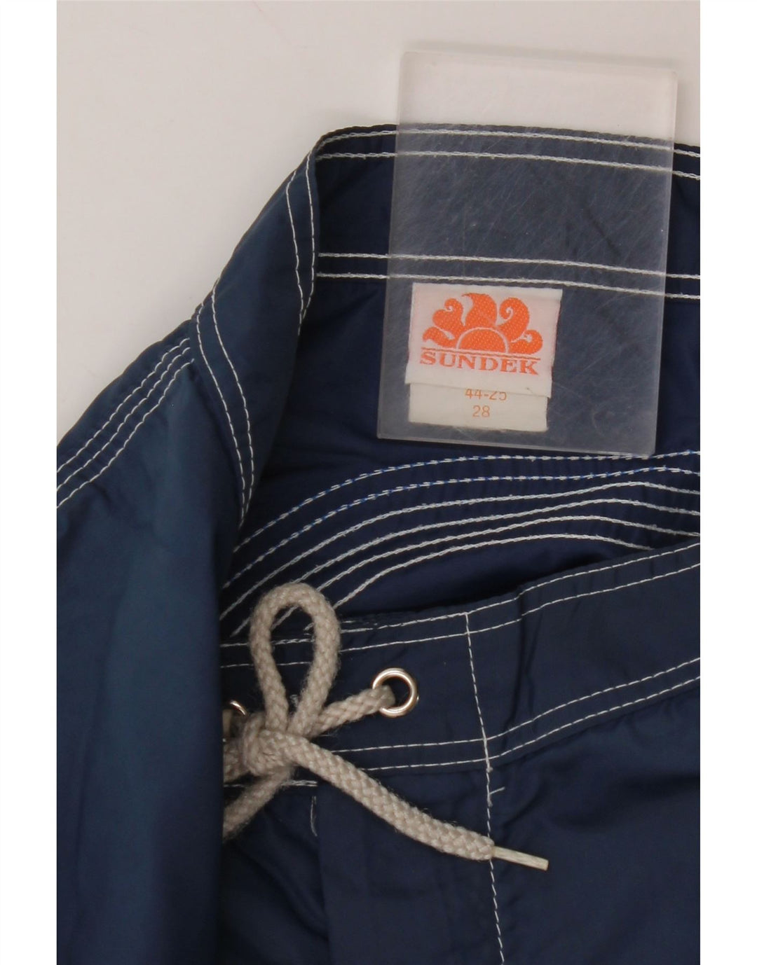 SUNDEK Мужские шорты для плавания, маленькие, темно-синие, в полоску, нейлон