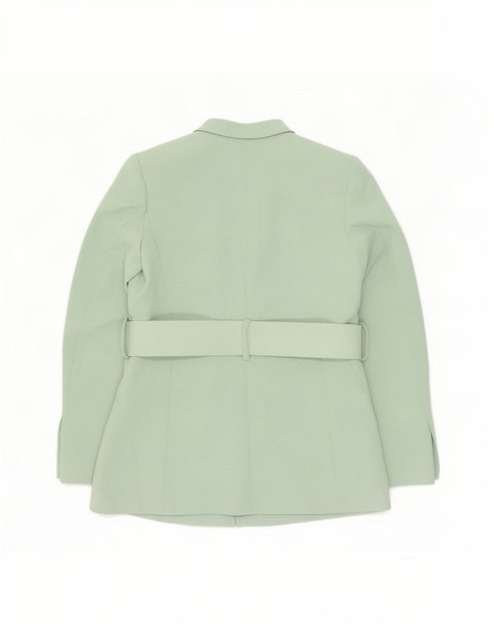 Женский пиджак Zara UK 14, средний зеленый полиэстер