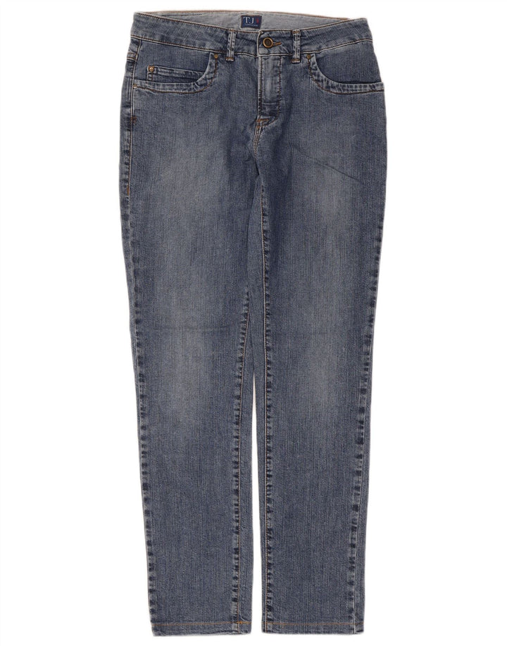 Женские узкие джинсы Trussardi W27 L28 синие, хлопок