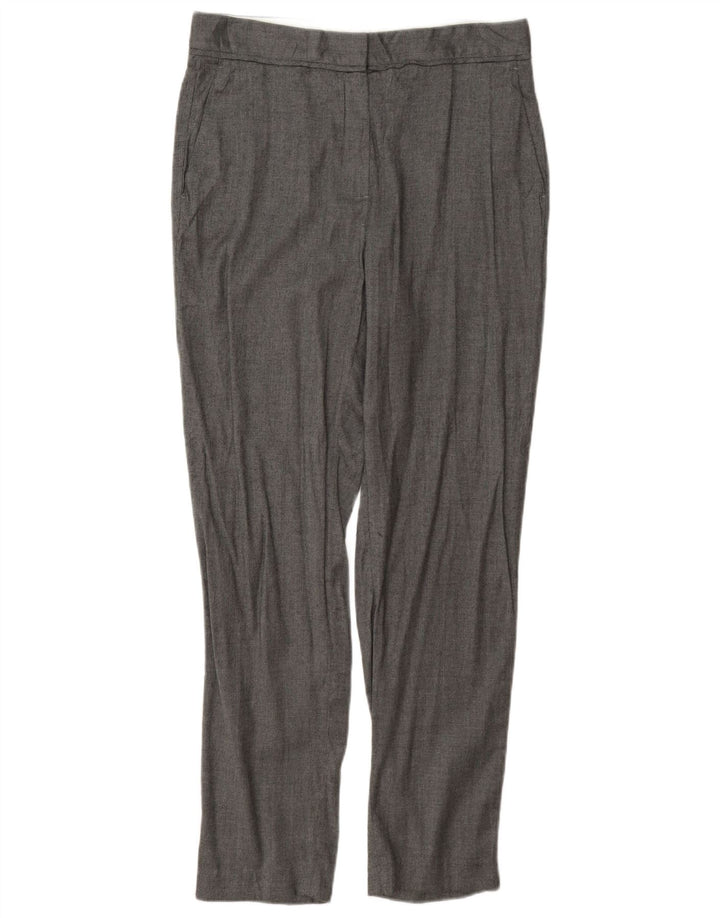 Massimo Dutti Женские узкие костюмные брюки EU 38 Small W28 L28 Серые шерстяные