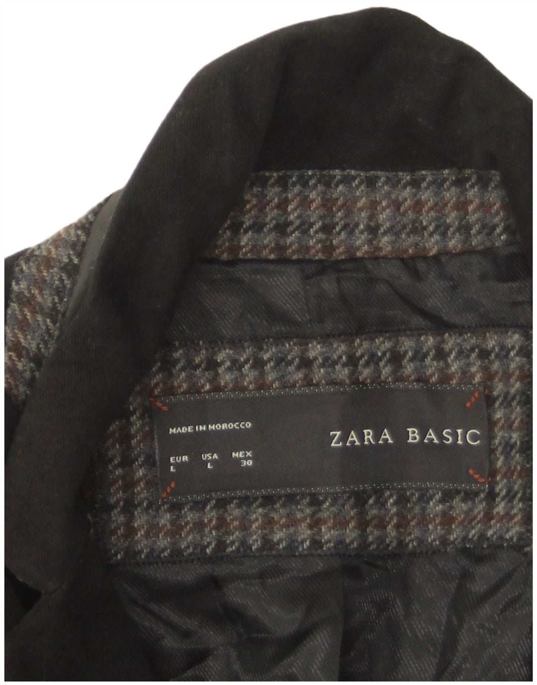 Женский пиджак Zara на 1 пуговице, Великобритания 14, большой черный хлопок