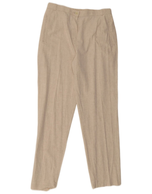 Женские брюки чинос Marks & Spencer UK 14 Medium W30 L30 Бежевые крапинки