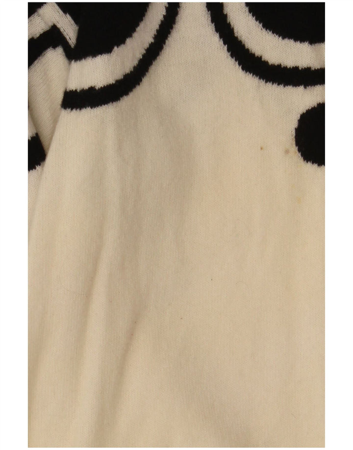 Женский джемпер с круглым вырезом Valentino UK 12, средний белый классический