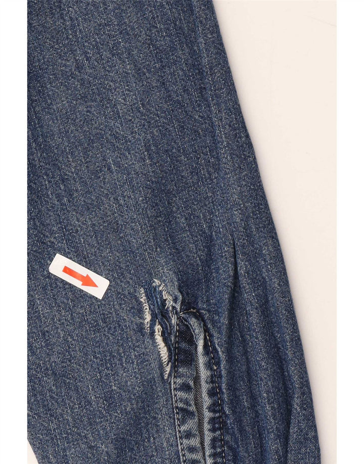 Мужская джинсовая рубашка Levi's из хлопка среднего синего цвета