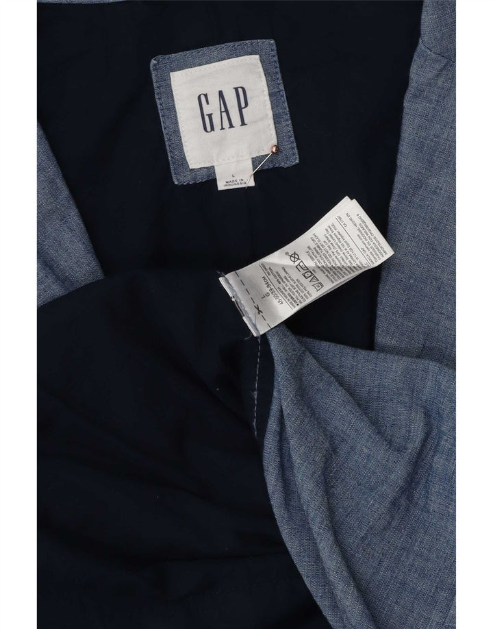 Мужской пиджак Gap на 2 пуговицах UK 40, большой синий хлопок