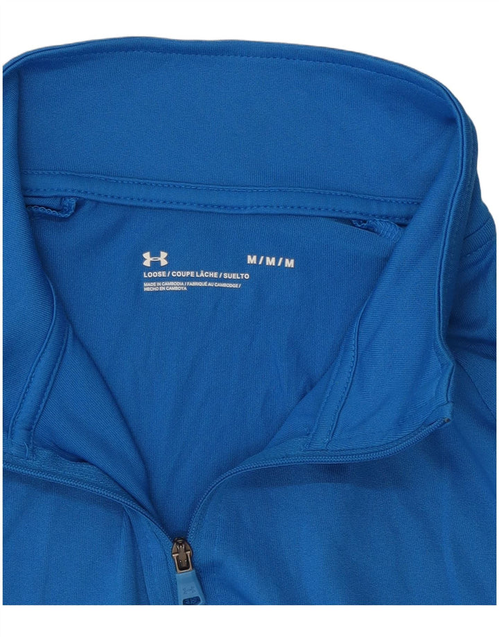 Мужской пуловер с воротником на молнии Under Armour, средний синий спортивный костюм