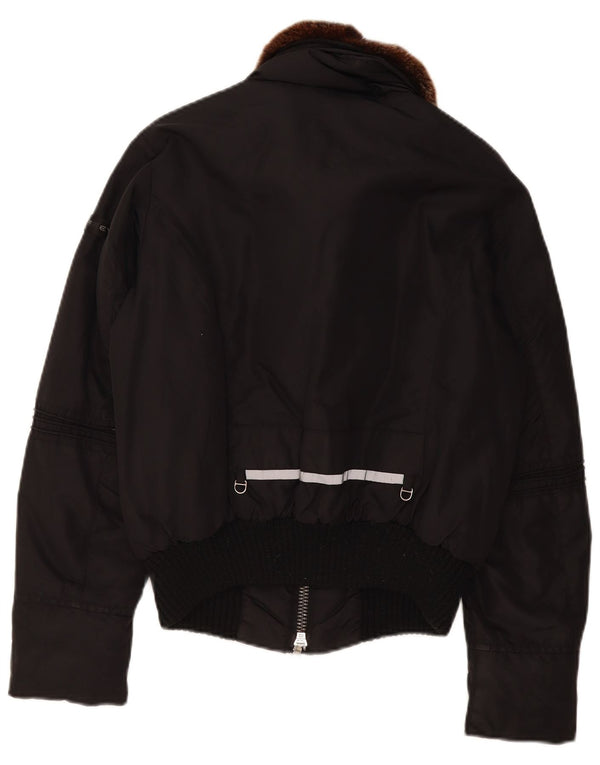 PEUTEREY Womens Padded Jacket IT 46 Large Black Polyamide