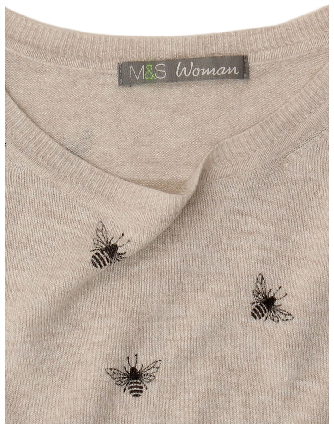 Женский джемпер с вырезом «лодочка» Marks & Spencer, Великобритания, 8, маленький, серый