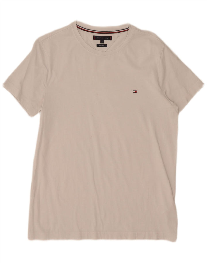 Мужская футболка Tommy Hilfiger Extra Slim, большой белый хлопок