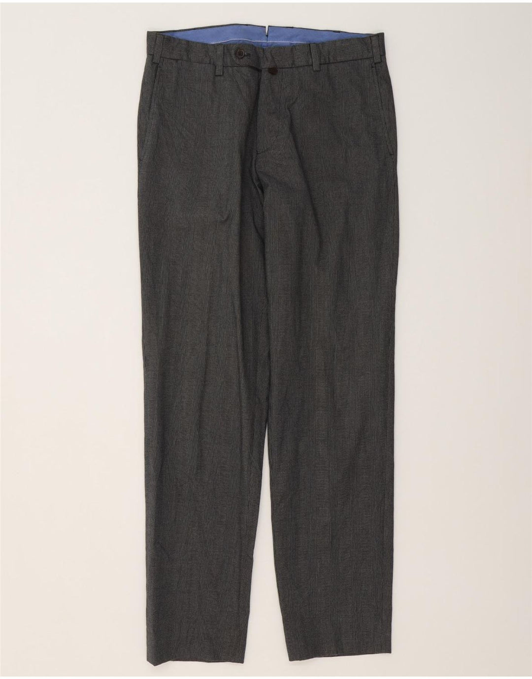 MASSIMO DUTTI Мужские костюмные брюки EU 40 Medium W31 L31 Серые с узором «гусиные лапки»