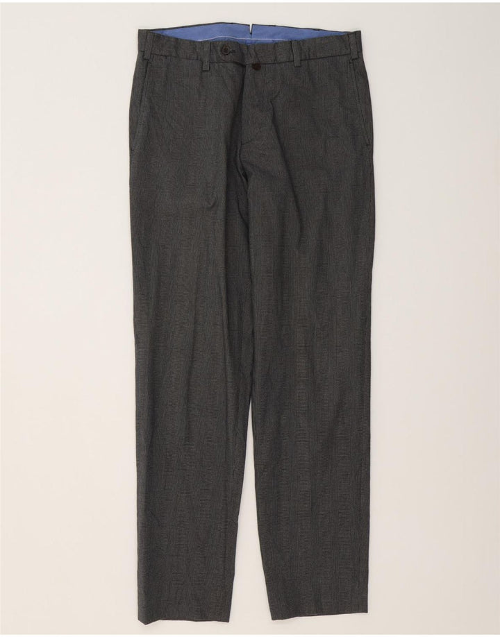 MASSIMO DUTTI Мужские костюмные брюки EU 40 Medium W31 L31 Серые с узором «гусиные лапки»