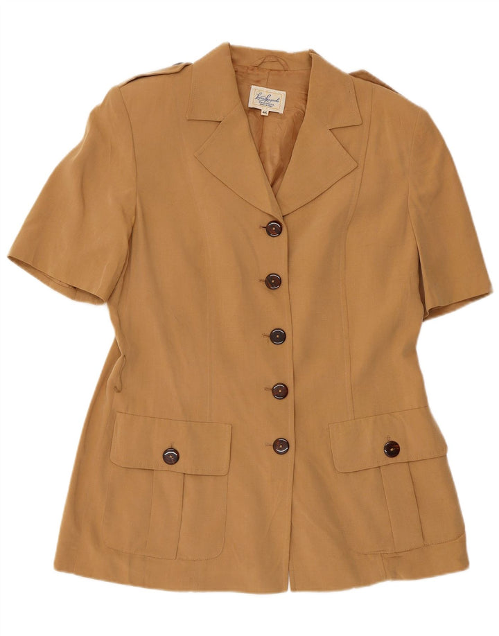 LUISA SPAGNOLI Женский пиджак Perugia на 5 пуговицах IT 44 Средний бежевый