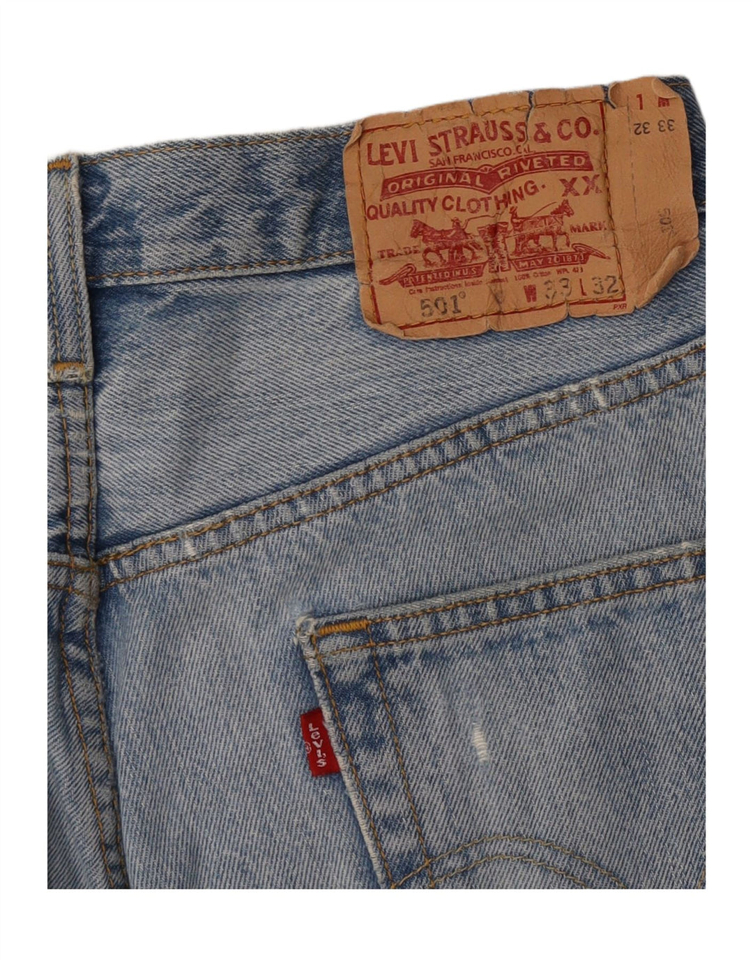 Женская джинсовая юбка Levi's 501 W33, большая синяя