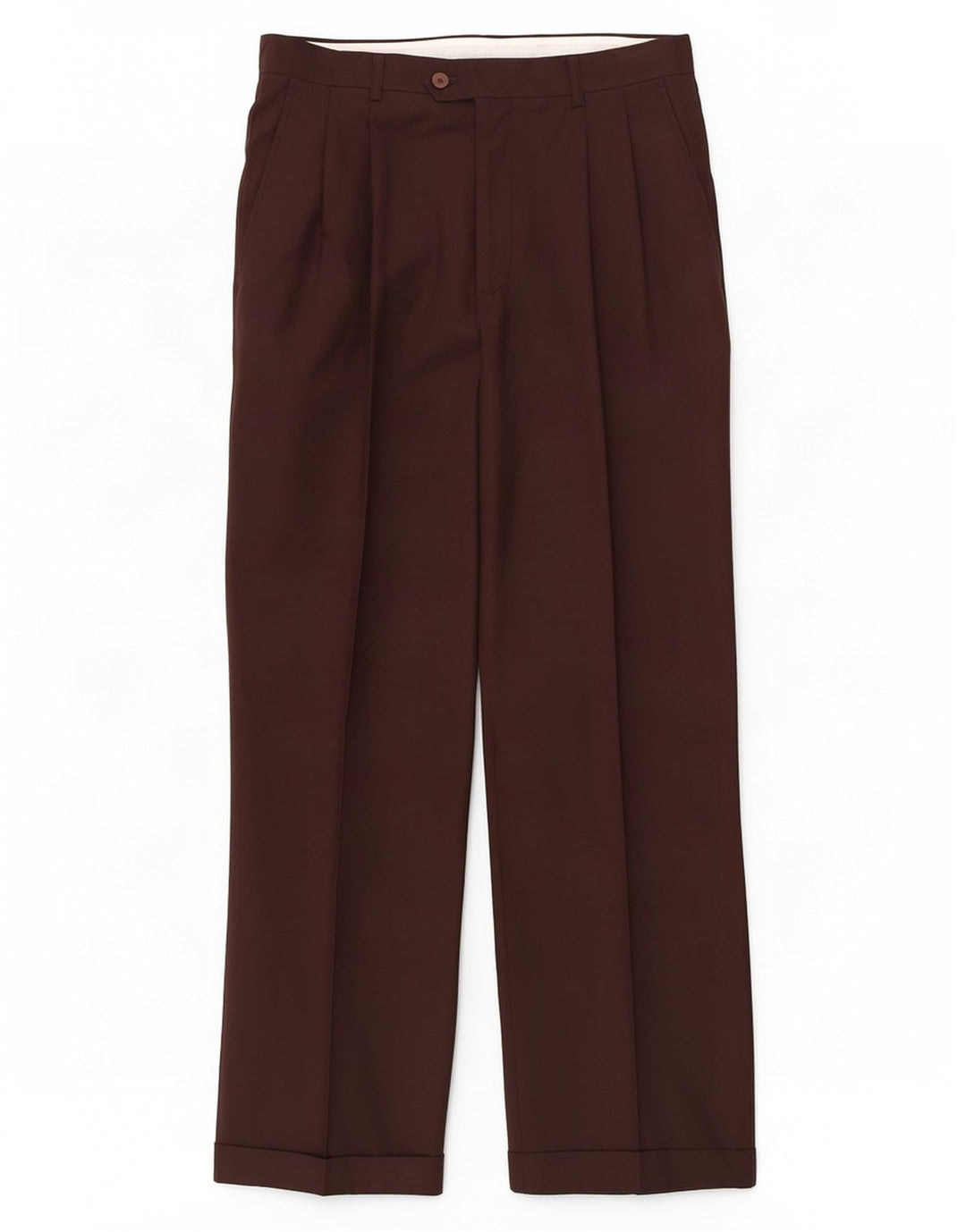 Мужские костюмные брюки Pierre Cardin W34 L29 коричневые шерстяные