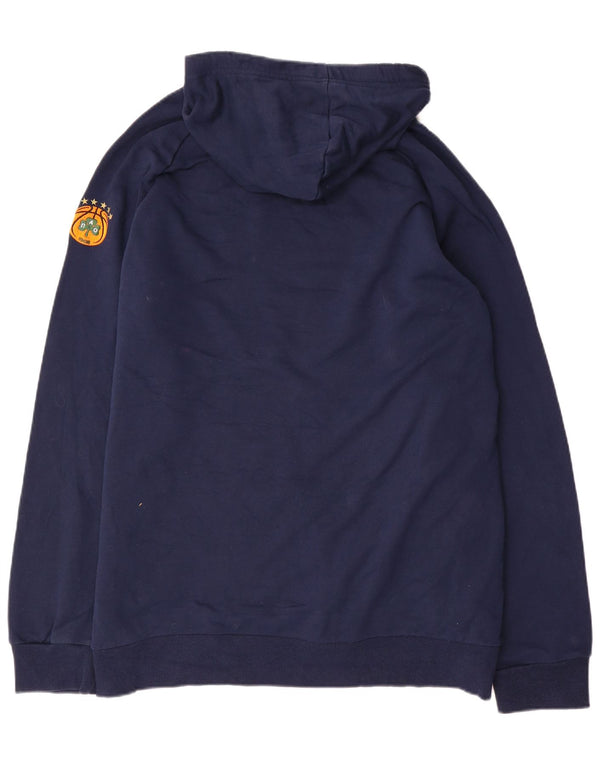 Adidas Mens Панатинаикос BC. Джемпер с капюшоном и рисунком 2XL, темно-синий, хлопок