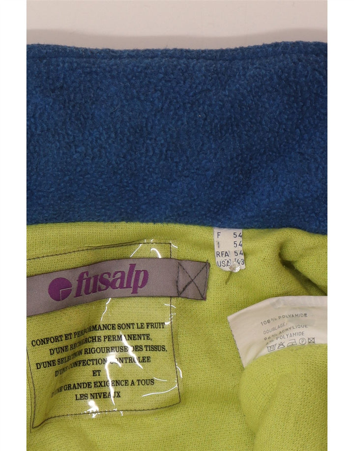 Мужская лыжная куртка Fusalp IT 54 2XL Синяя Полиамид с цветными блоками