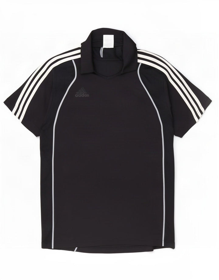 Мужская рубашка поло Adidas Clima 365, большая черная, полиэстер