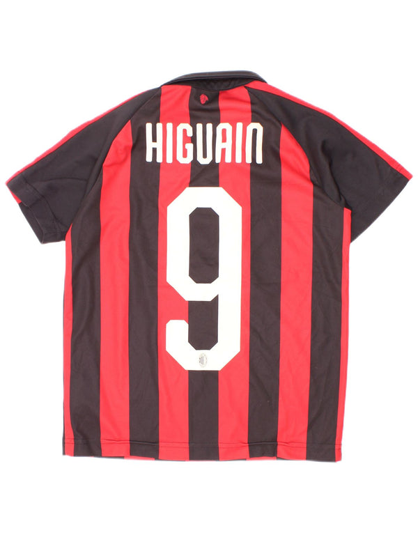 Рубашка-поло с графическим рисунком Puma для мальчиков AC Milan, 9–10 лет, полиэстер в красную полоску