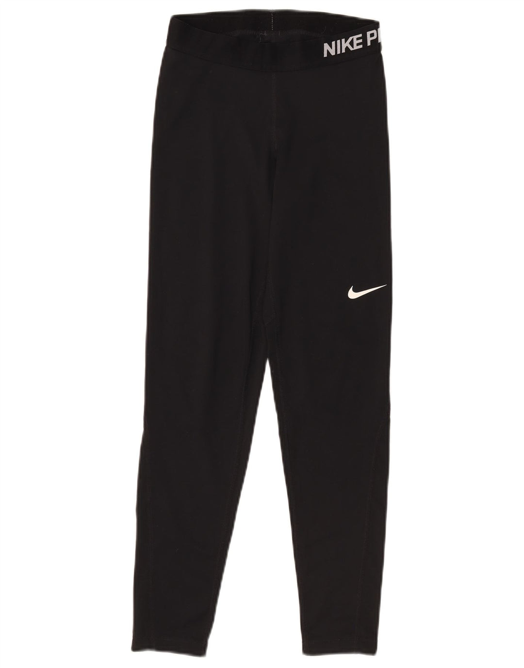 Женские леггинсы с рисунком Nike Dri Fit UK 12, средний черный, полиэстер